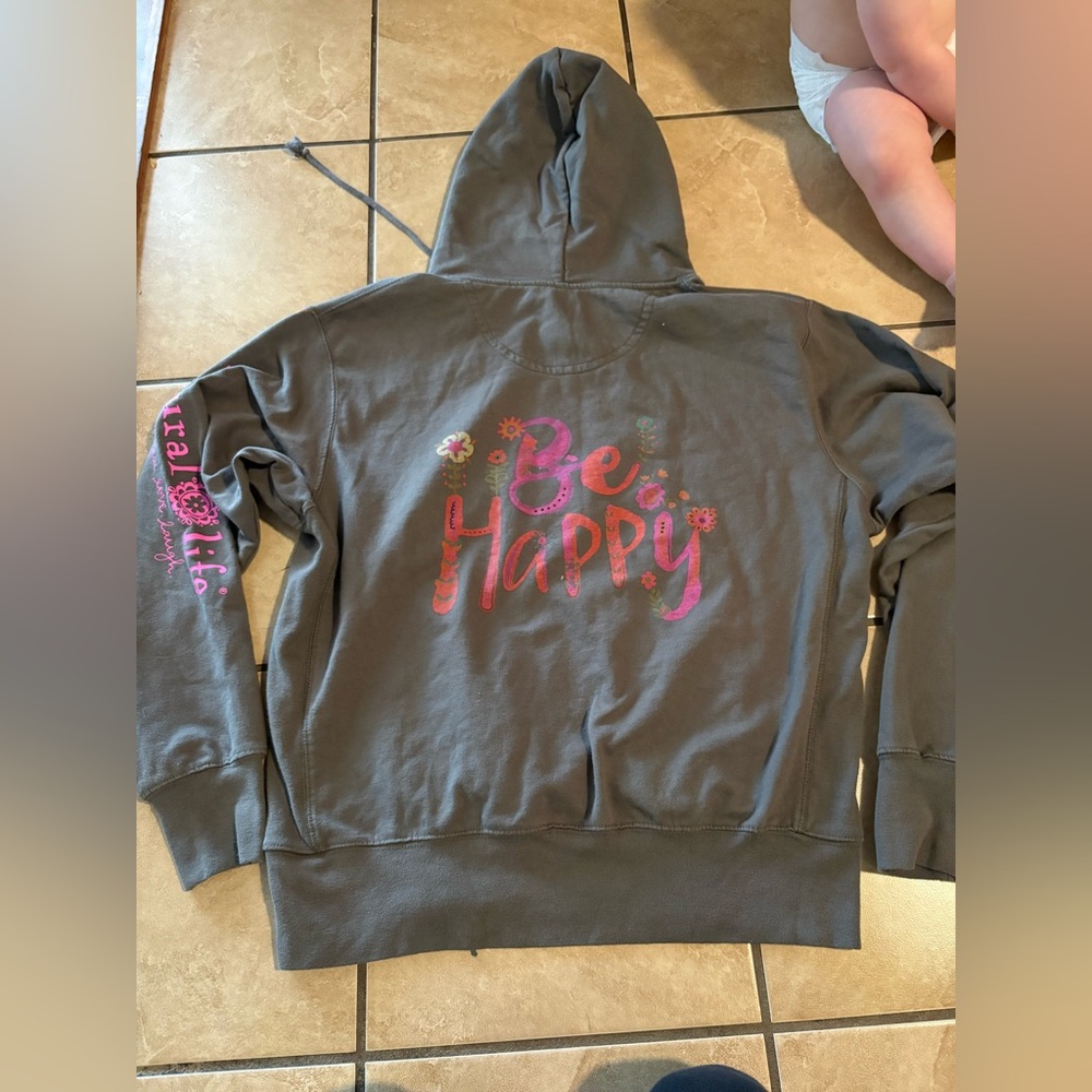 Natural Life Be Happy Hoodie